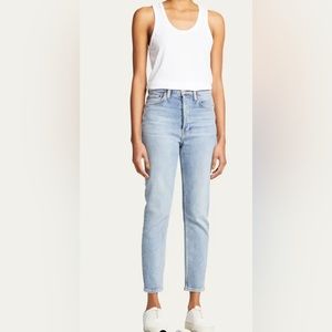 RE/DONE High-Rise Skinny Ankle Cropped Jeans